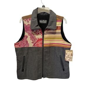 NWT Cold Air Design Jackson Hole Patchwork Vest Size M